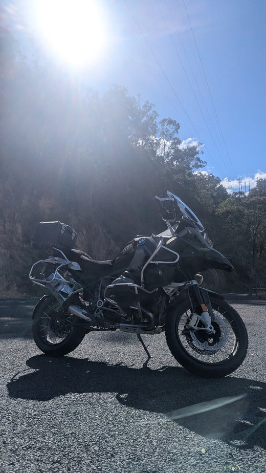 Wind Rider mesh seat cover on a BMW R 1200 GS Adventure