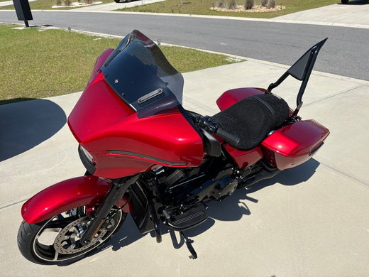 Wind Rider mesh seat cover on a Harley Davidson Street Glide